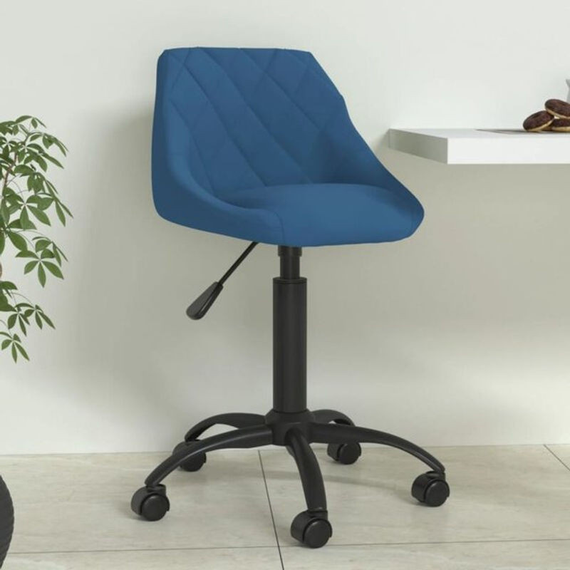 Esszimmerstuhl blau aus Samt und Stahl von Vidaxl - Bild 1