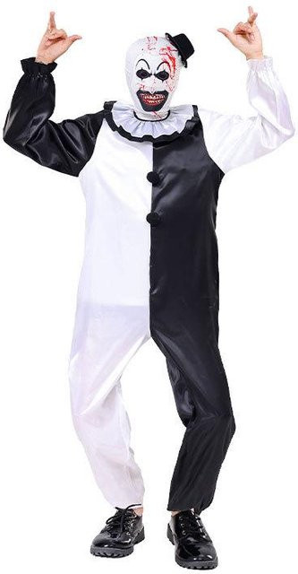 Shopping Party Seelenraubender Clown Halloween Kostüm für Kinder, Rollenspiel Bühnenoutfit, black - Bild 1