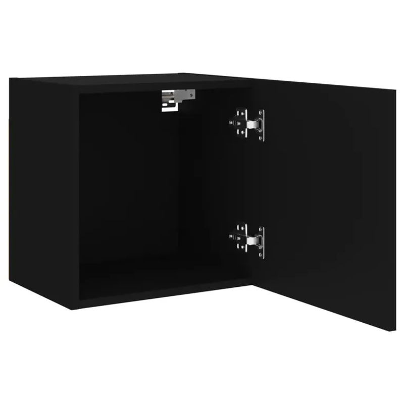 vidaXL TV-Wandschränke 2er-Set Schwarz aus Holzwerkstoff B/T/H: 40,5 x 30 x 40 cm - Bild 5