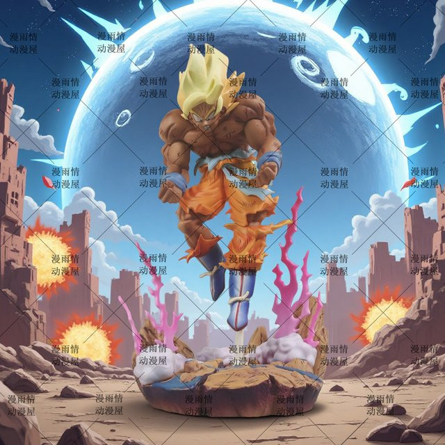 Manyuqing Dragon Ball Super Saiyan Goku Figur, Anime Statue, Einzelfigur - Bild 1