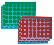 FRANKEN Markierungspunkte aus Papier in Grün, Rot und Multicolour, Durchmesser: 19 mm - Bild 1