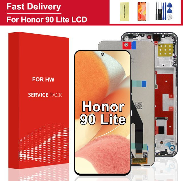 Honor 90 Lite LCD-Display Touchscreen-Digitizer-Baugruppe Ersatzteil in Schwarz für CRT-NX1 - Bild 1