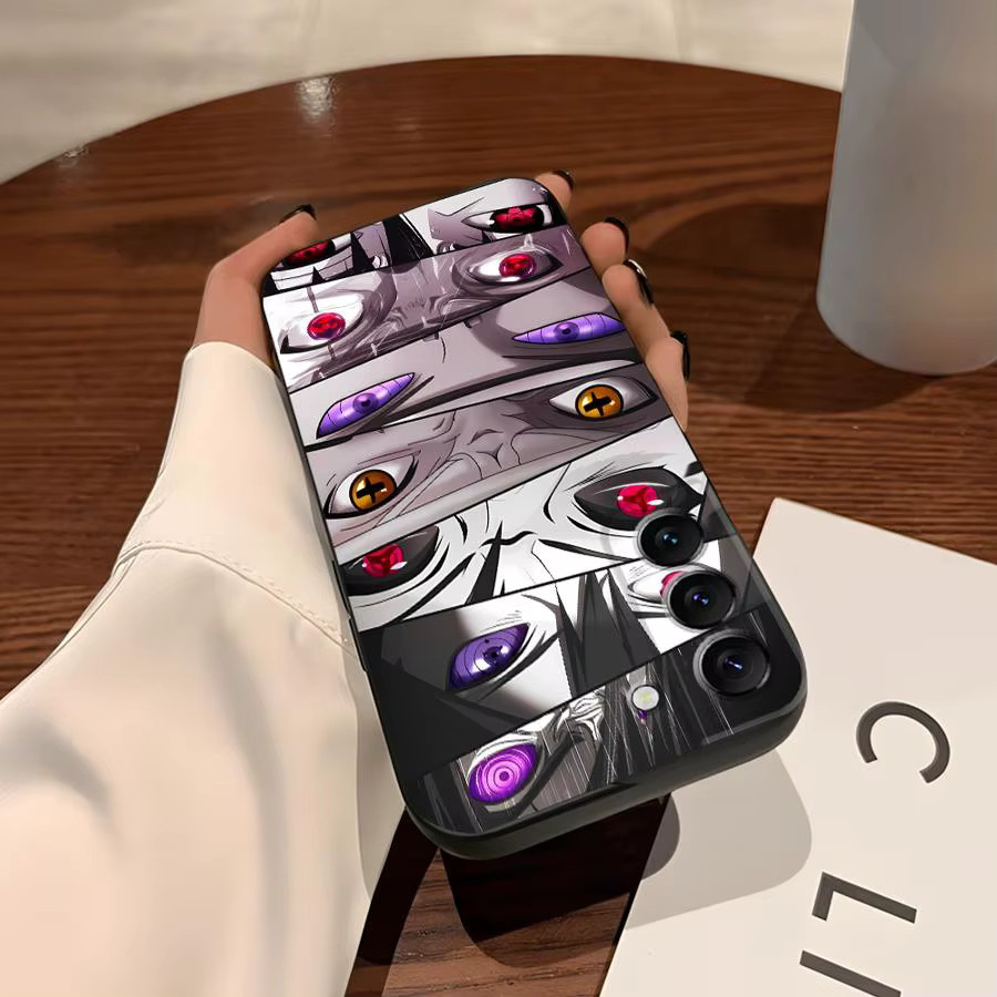 Weiche Handyhülle im Anime-Design für Samsung Galaxy S20, S21 FE, S23 Ultra, S24 Plus und S25 Edge in Schwarz und Multicolour - Bild 6