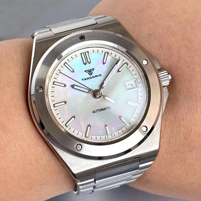 Tandorio Armbanduhr, Automatik, Edelstahl, 40 mm, Herren, Saphirglas - Bild 1