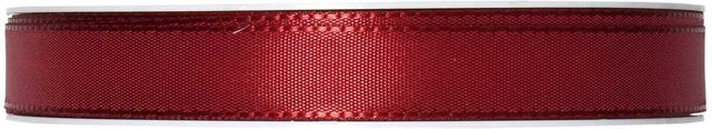 Halbach Taftband aus Polyester in Bordeaux Rot, Breite: 1,5 cm, Länge: 10 m - Bild 1