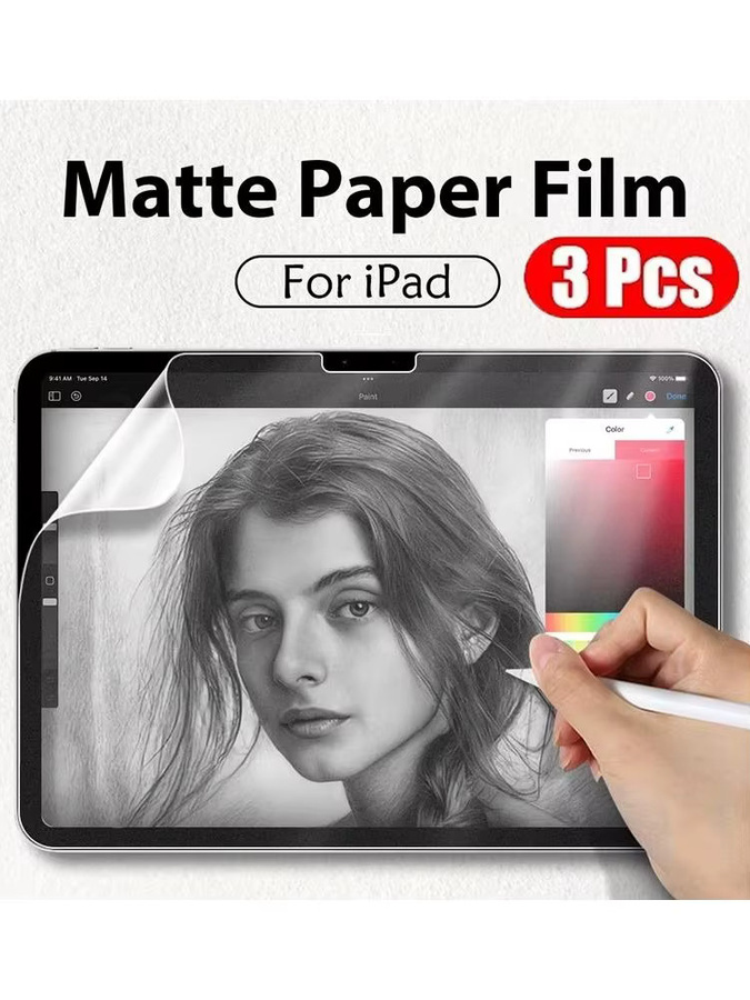 VORILYNEX Paper Feel Displayschutzfolie im 3er-Pack, matt, PET, für iPad 10. Generation, Air 5, 4 (10.9 Zoll 2022), Pro 11 und iPad 10.2, 9., 8., 7. Generation, transparent - Bild 7
