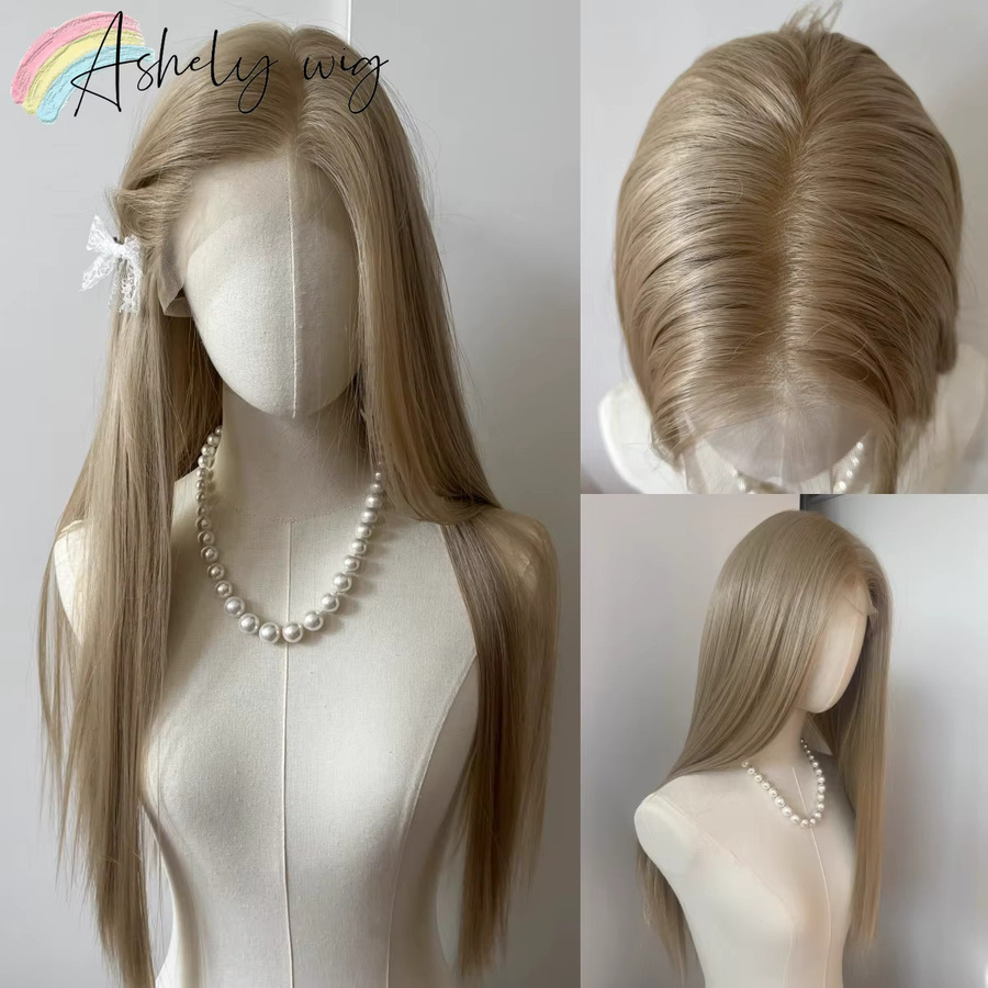 Ashely Wigs Perücke, Platinblond, 26 Zoll, Lange Gerade, Synthetisch - Bild 2