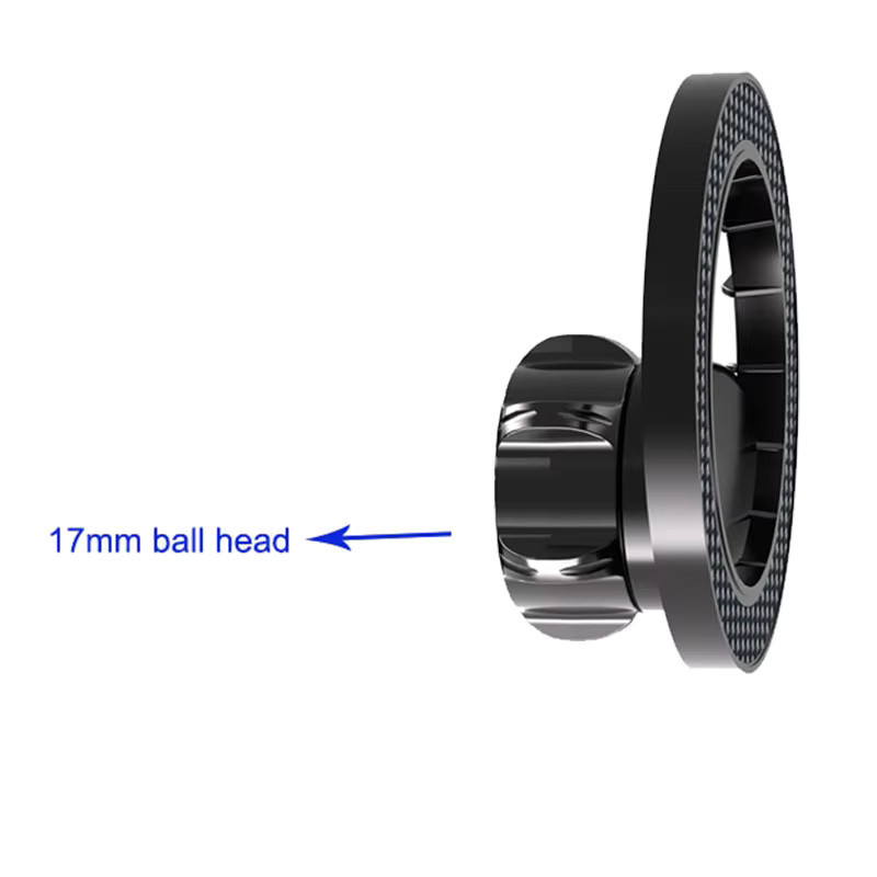 HKTZ MagSafe Magnetische Handyhalterung für das Auto mit 17mm Kugelkopf in Schwarz - Bild 3