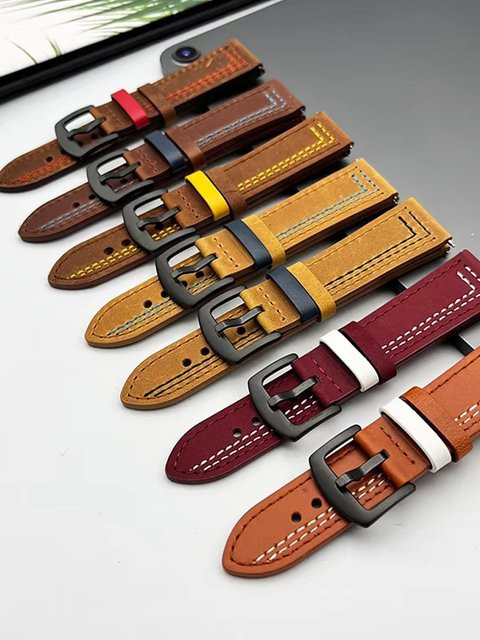 Uhrenarmband Leder, 20 mm, 22 mm, Klassisch - Bild 1