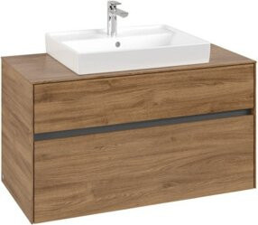 V&B Waschtischunterschrank Collaro in Kansas Oak, Breite: 100 cm, Tiefe: 54,8 cm, Höhe: 50 cm - Bild 1