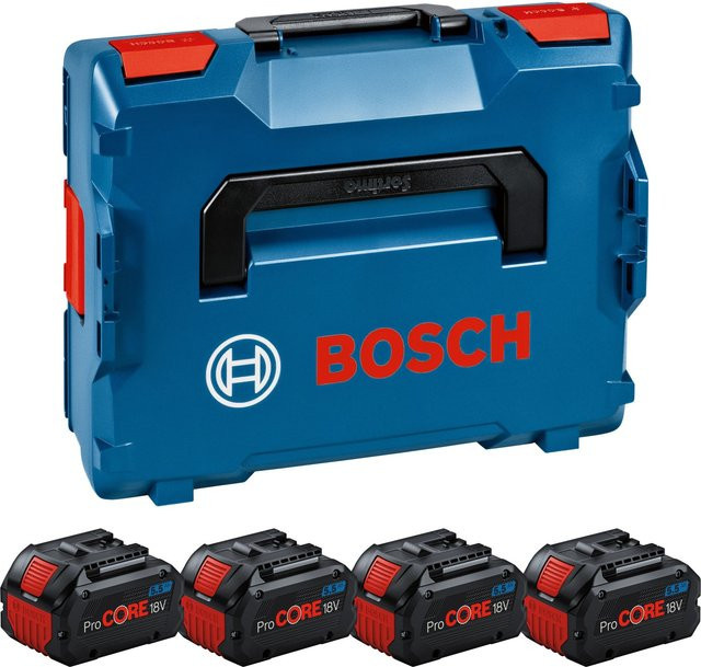 Bosch Professional ProCORE 18V Akku-Set 4er Pack 5,5 Ah in L-BOXX Blau - Bild 2