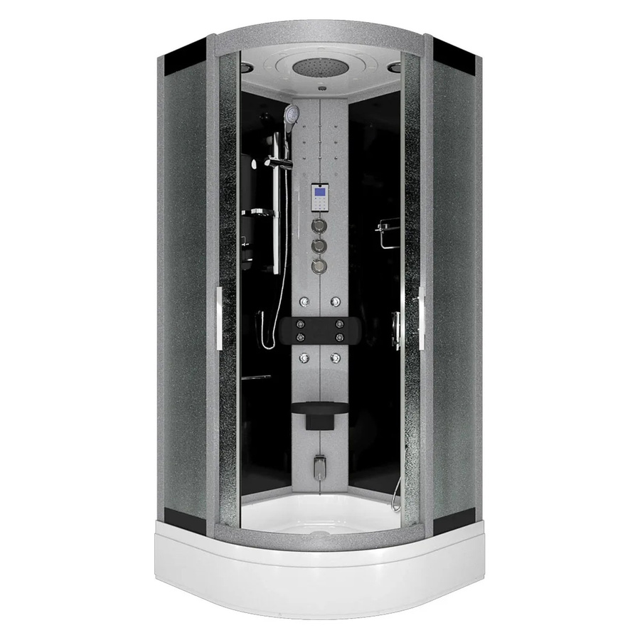 AcquaVapore Duschkabine D46-63M1 Komplettdusche mit Regendusche, Handbrause, LED-Beleuchtung und Fußmassage, B/T: 100 x 100 cm - Bild 2