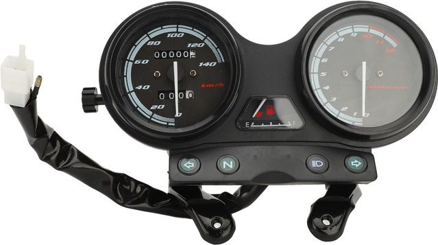 DIYelecs Motorrad-Kombi-Instrument mit Kilometerzähler und mechanischem Modell in Schwarz für YBR 125 - Bild 1