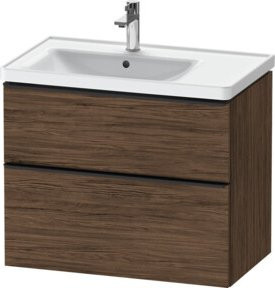 Duravit Waschtischunterschrank D-Neo in Nuss dunkel mit 1 Schrankelement, Breite: 78,4 cm, Tiefe: 45,2 cm - Bild 1