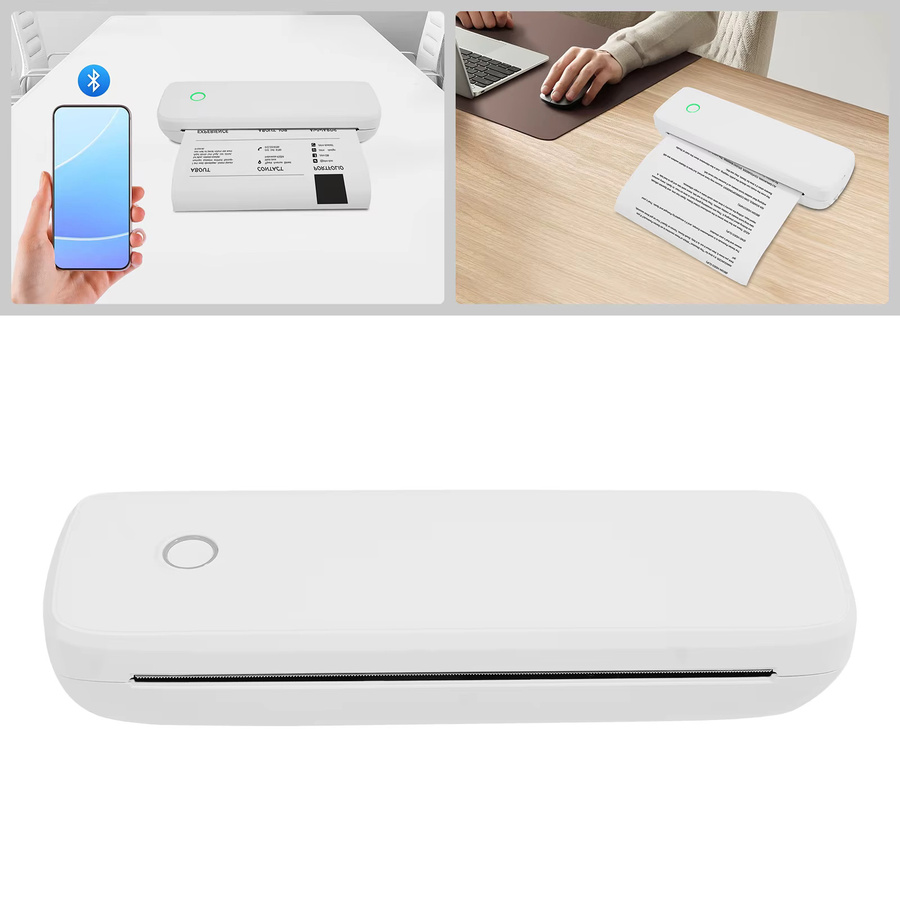 Tragbarer A4-Thermodrucker mit Bluetooth für Smartphone und PC, kabelloser Tattoo-Transferdrucker in Schwarz - Bild 4