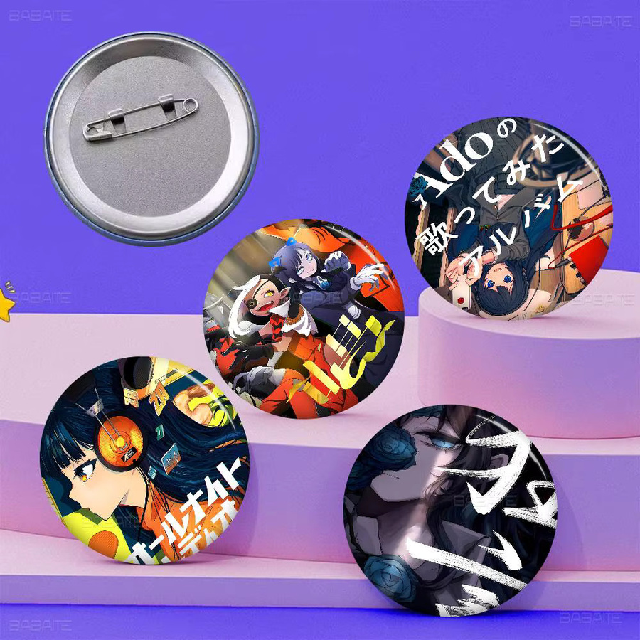 Brosche Singer Ado Cartoon Anime, Bunt, Verspielt - Bild 6