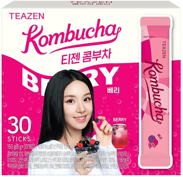 Teazen Kombucha Instant-Drink Berry 30 Sticks - Bild 1