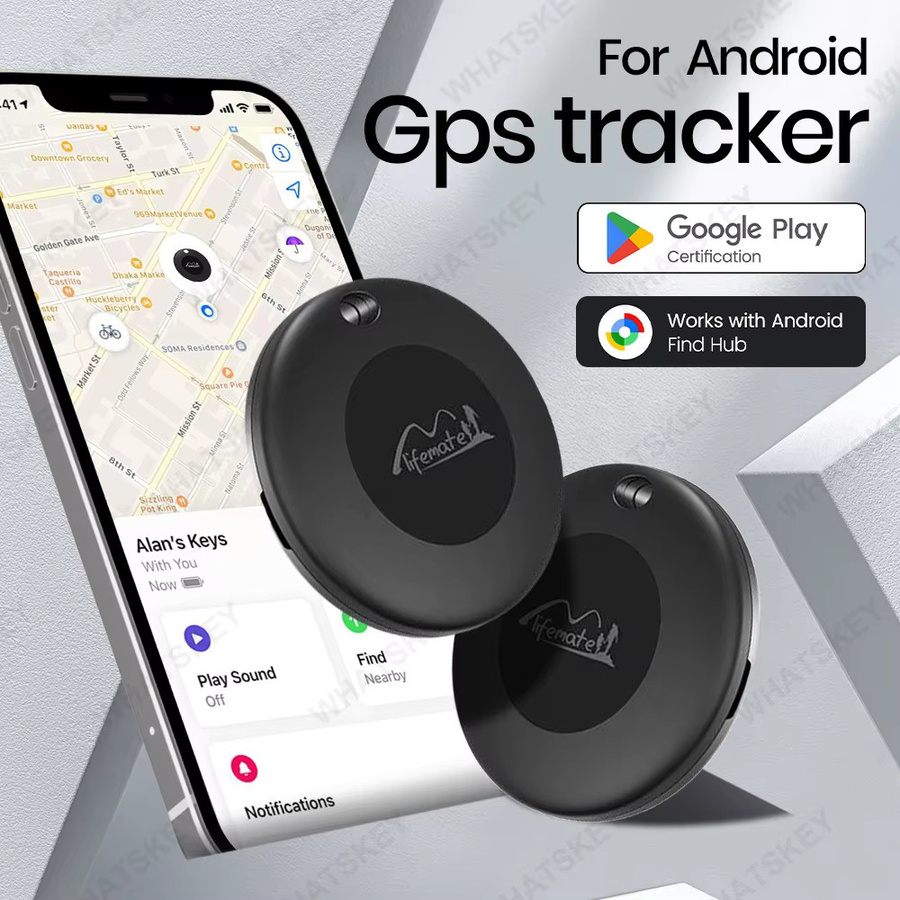 Lifemate Bluetooth GPS Tracker Lifemate Tag für Google Find My Device, Schlüsselfinder und Gepäck-Tracker, Schwarz - Bild 2