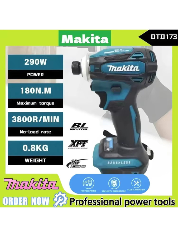 Makita DTD171 Bürstenloser Schlagschrauber 18 V mit BL-Motor als kabelloses Elektrowerkzeug - Bild 6