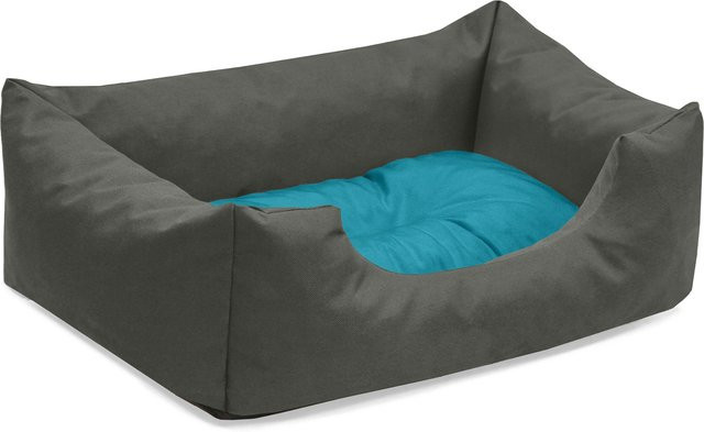 BedDog Hundebett MIMI Hundesofa aus Cordura und Microfaser-Velours in Grau - Bild 1