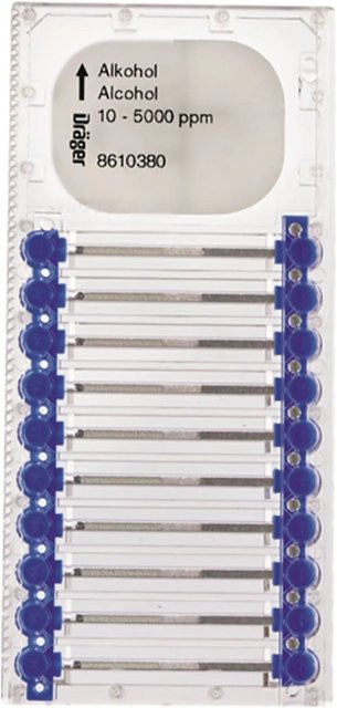 Dräger Microtubes für Alkohol, Ethanol, i-Propanol, Methanol und n-Butanol in Transparent - Bild 1