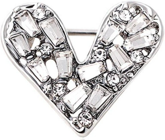 Lucky Star Jewelry Broschen, Strass, silber, Damen - Bild 1
