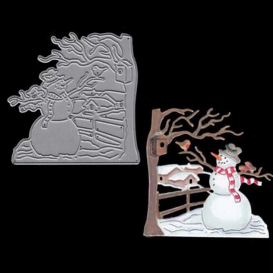 Metall Schablonen Set mit Eichhörnchen, Baum, Wellen, Blättern und Blumen für DIY Scrapbooking, Basteln und Papierarbeiten - Bild 3