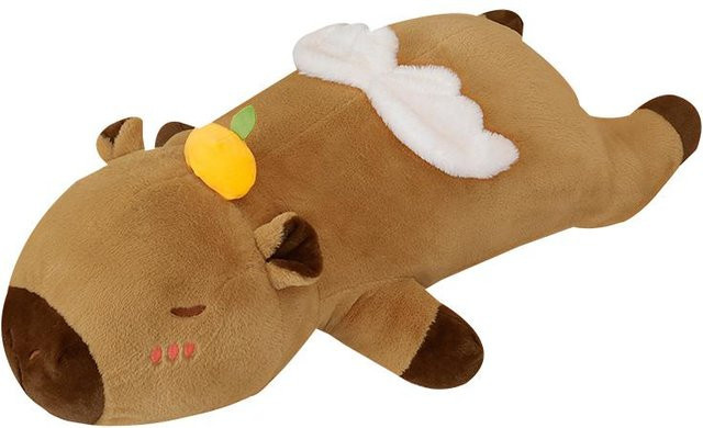 Yiran toy Capybara Plüschtier, braun, orange, 80cm - Bild 1