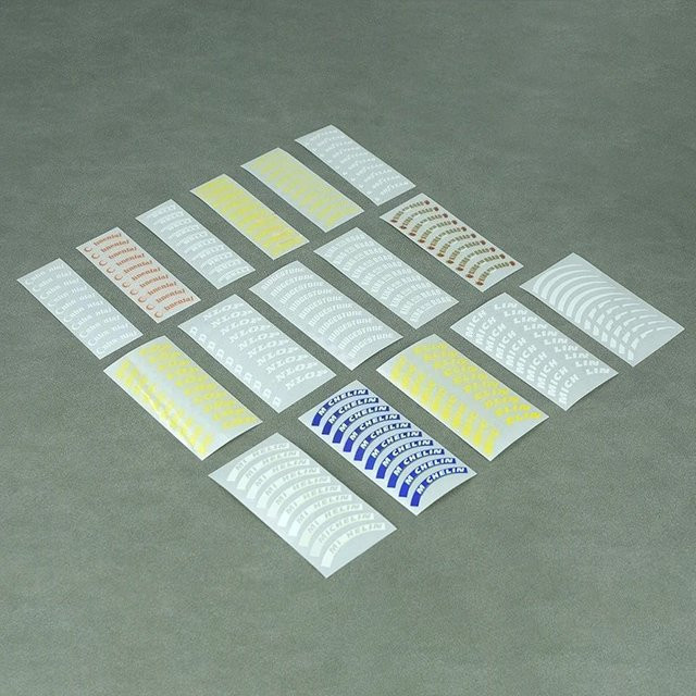 Tamiya Modell-Elastik-Reifenaufkleber zum Dekorieren, Zubehör - Bild 1