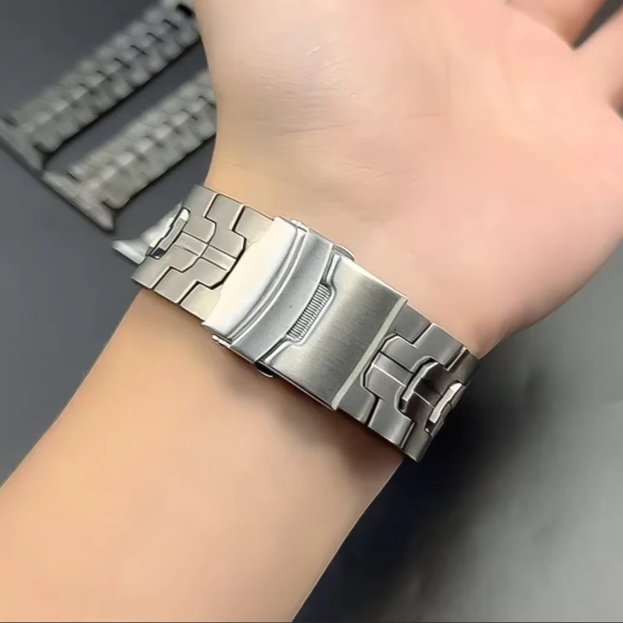CAOWTAN Uhrenarmband Titan, Silber, Herren - Bild 3