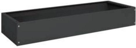 Hager FZ665A Universeller Schrank Sockel für FR+FS Schränke in Schwarz, B: 20 cm, T: 130 cm, H: 40 cm - Bild 1