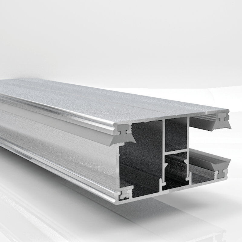 DUO Rand Verlegeprofil Aluminium von Friedrich von Lien AG, Farbe: Silber, Breite: 60 mm, Stärke: 16 mm, Schraubmontage - Bild 1