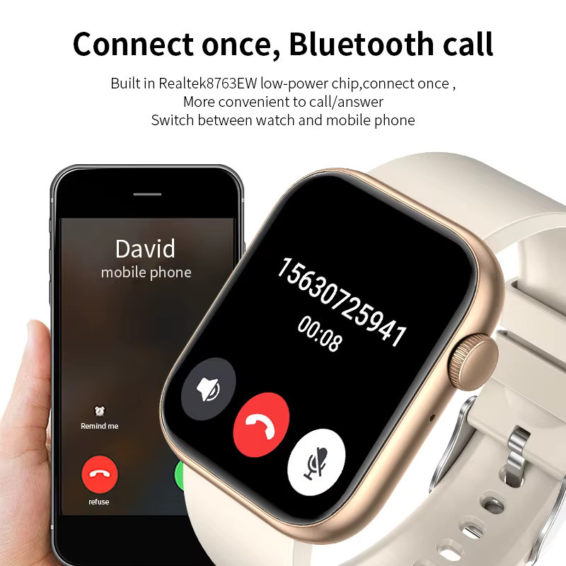 FOXBOX Smartwatch, Silikon, Schwarz, Damen - Bild 2