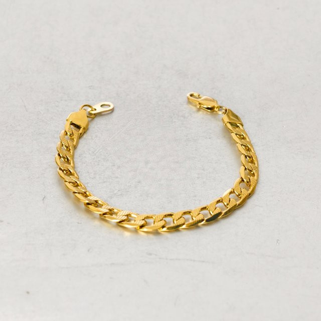 MAGIC ZONE Armband Edelstahl, Gold, 8mm, Unisex - Bild 1