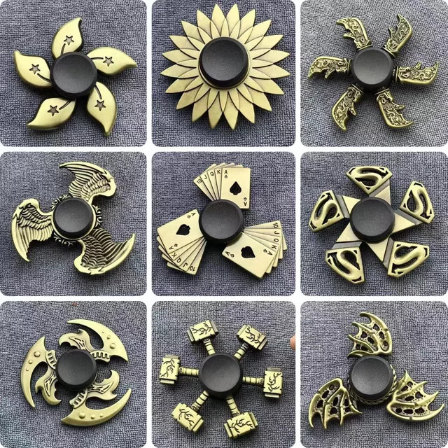 Fradoo Fidget Spinner, Bronze Farbe, Metall, R188 Stumm Lager, Legierung - Bild 1