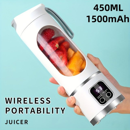 Elektrischer Crushed Ice Entsafter XIAOWEI mit Digital Display und 450 ml Kapazität in Weiß