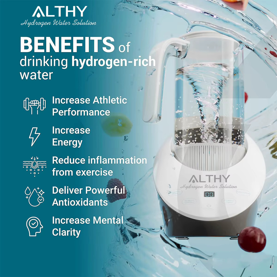 ALTHY Wasserstoff-Wasserkrug mit SPE-PEM-Technologie und Calcium-Sulfitfilter zur Herstellung von alkalischem Wasser - Bild 3