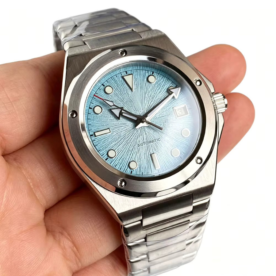 Tandorio Armbanduhr Automatik, Edelstahl, 40 mm, Herren, Blau - Bild 3