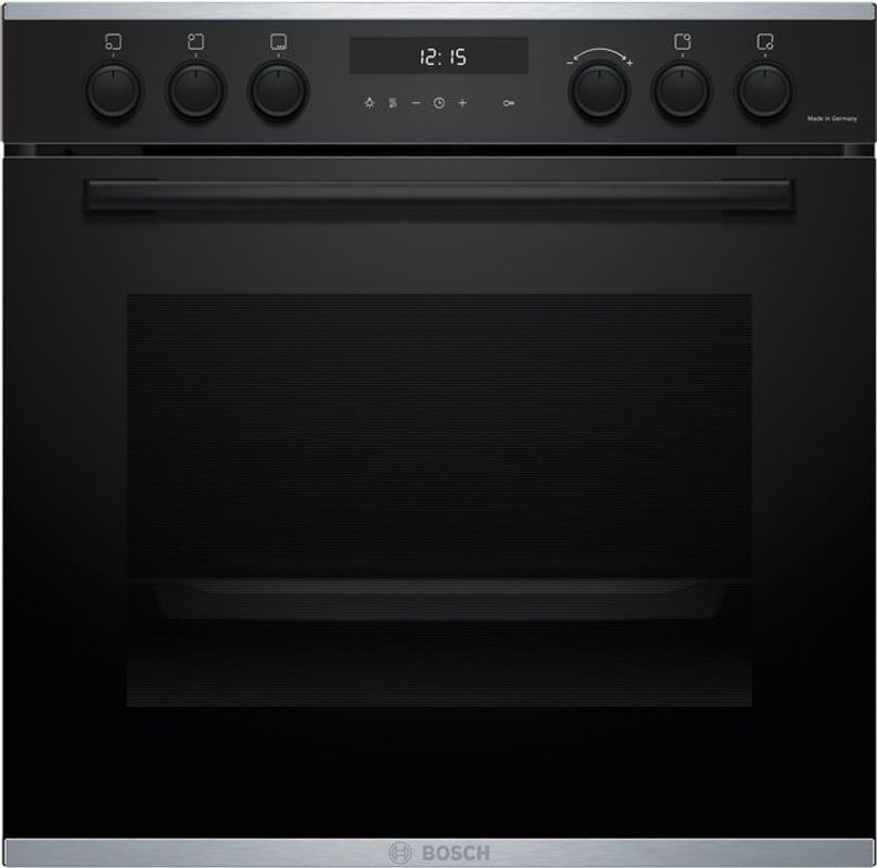 Bosch Herdset mit Induktionskochfeld HEG278AB4 und Backofen NXX645CB5M in Schwarz/Edelstahl mit Pyrolyse und Heißluft - Bild 2