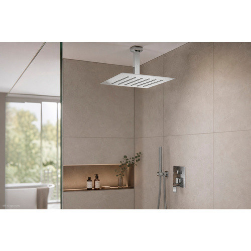 WELLWATER Brause Aera eckig in Chrom und Silber, Breite: 20 cm, Tiefe: 20 cm, Höhe: 5,5 cm - Bild 2