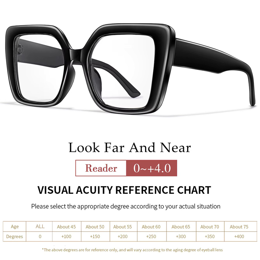POAT Lesebrille, rechteckig, Vollrand, Kunststoff, multicolor, Herren - Bild 5