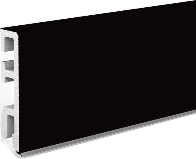 Döllken Hartschaumleiste USL60 sk Dekor Schwarz B: 60 mm, H: 14 mm, L: 2.500 mm - Bild 1