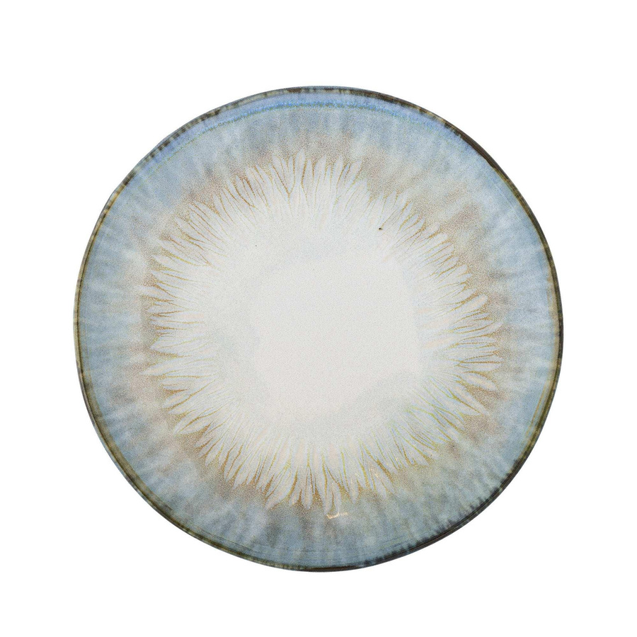 Bloomingville Teller Calen aus Steingut in Blau, Durchmesser: 18 cm - Bild 1