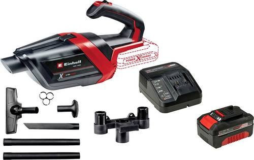 Einhell Akku-Handstaubsauger TE-HV 18/06 Li Solo Set mit Power X-Change Start-Kit 18V 4Ah in Rot - Bild 1