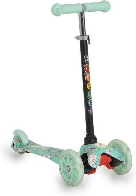 Moni Kinderroller Fidget 3 Räder höhenverstellbar grün ab 3 Jahren - Bild 1