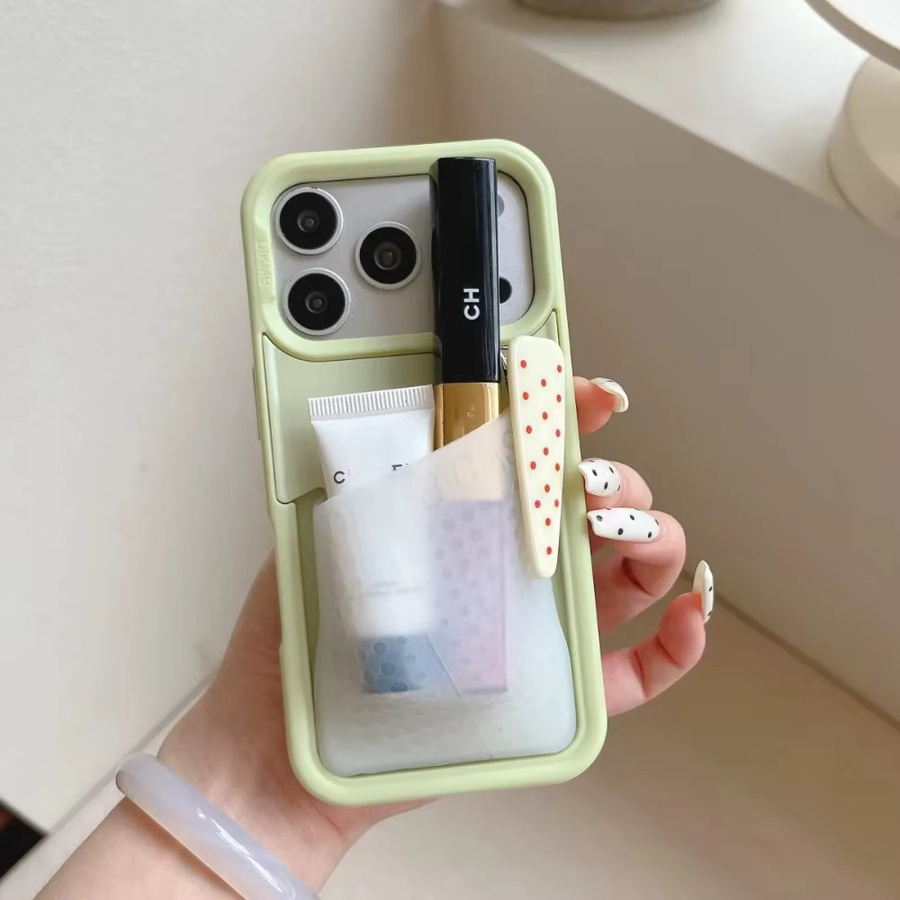 Stoßfeste Apple iPhone Schutzhülle mit Cartoon Anime Anhänger und Kartenfach für iPhone 17 Pro, 16 und 15 Pro Max - Bild 2