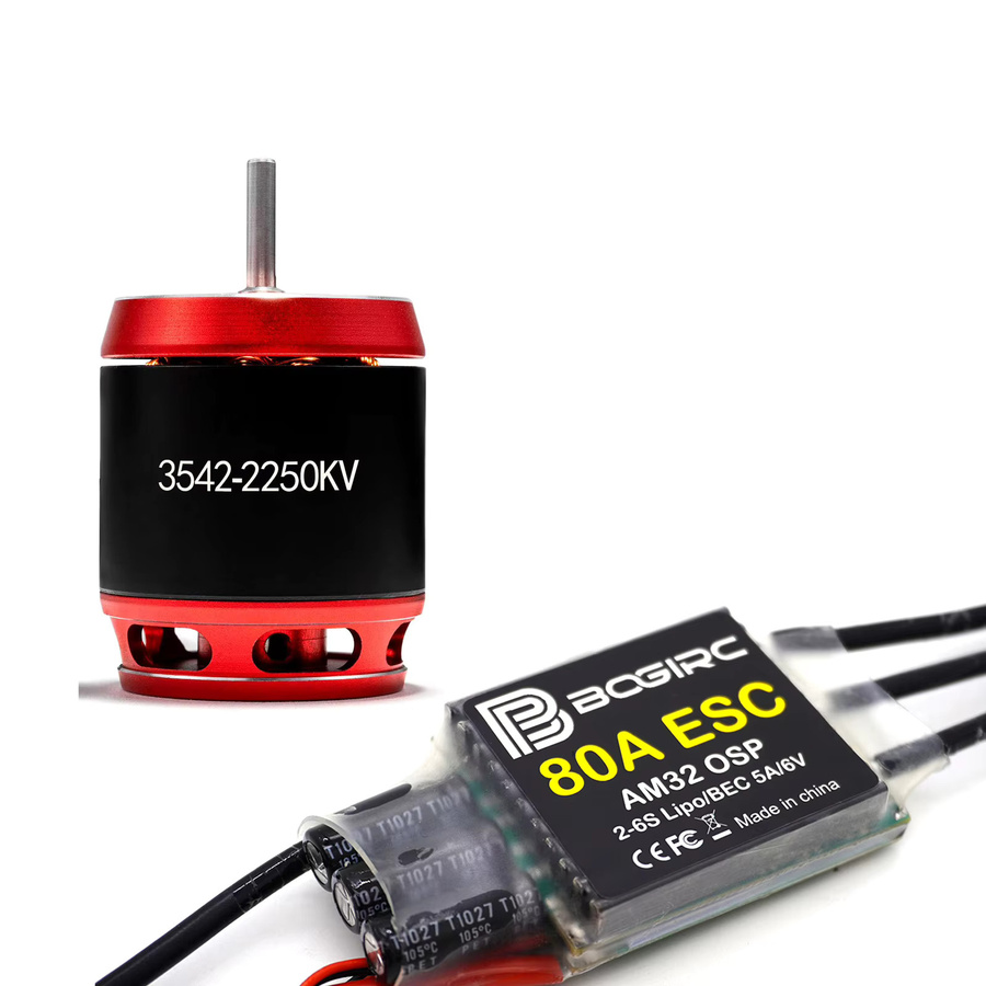 BOGIRC Bürstenloser Combo 3542 2250KV 1850KV Motor & AM32 80A ESC, für RC Crawler Autos - Bild 4