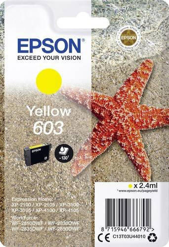 Epson Original Tintenpatrone 603 Gelb C13T03U44010 - Bild 1