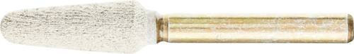 PFERD Poliflex Schleifstift Rundkegelform Ø 10x25 mm, Schaft-Ø 6 mm, Körnung A80, Weiß - Bild 1