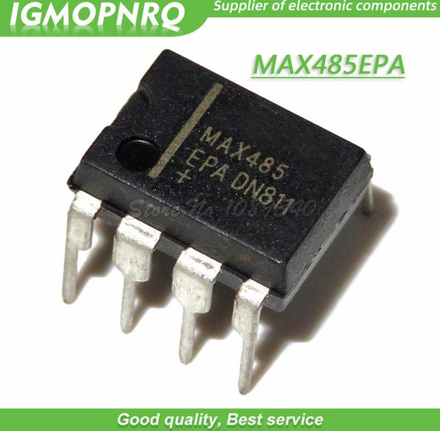 10 Stück MAX485EPA DIP8 MAX485 Transceiver in Schwarz - Bild 1